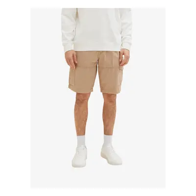 Light Brown Men's Shorts with Tom Tailor Pockets - Men