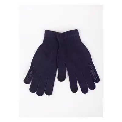 Yoclub Man's Men's Touchscreen Gloves RED-0243F-AA5E-005 Navy Blue