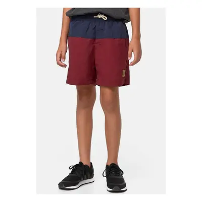 Boys' Block Swim Shorts Dark/Burgundy