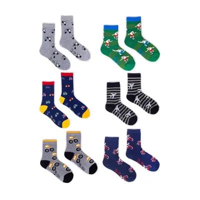 Gyerekzokni csomag Yoclub YC_Boys'_Cotton_Socks_P_Colors_6-Pack_SKA-0006C-AA00-003_Multi