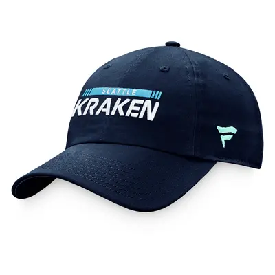 Fanatics Authentic Pro Game & Train Unstr Adjustable Seattle Kraken Men's Cap