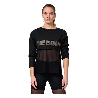 Women's T-shirt Nebbia Intense Mesh T-shirt black