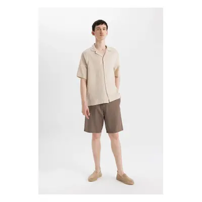 DEFACTO Relax Fit Linen Look Shorts