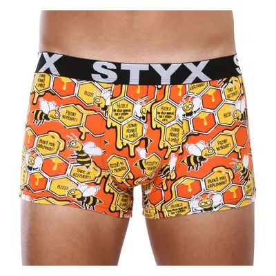 Men's boxers Styx art sports rubber oversized bees