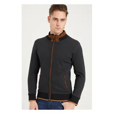 1021 DEWBERRY MEN'S SWEATSHIRT-FISHBACK ANTHRACITE