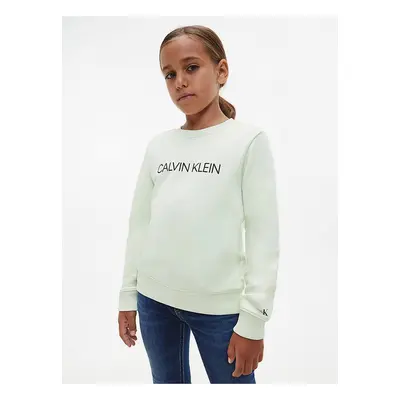 Light green girls' hoodie Calvin Klein Jeans - Girls