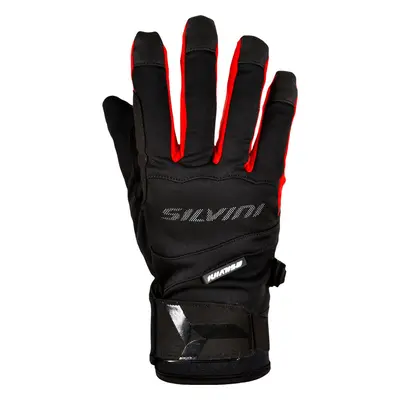 Cycling gloves Silvini Fusaro black-red