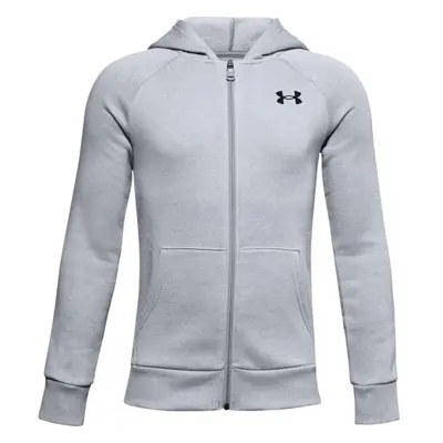 Boys' sweatshirt Under Armour RIVAL COTTON FZ HOODIE grey