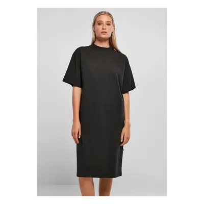 Women's Organic Long Oversized T-Shirt Dress Black