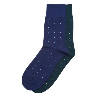 Small Multicolor Dots Socks Pack Black/Navy Blue/Multicolor