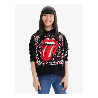 Red-Black Girls' Hoodie Desigual Beatrice Rolling - Girls