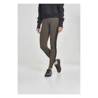 Women's Jacquard Camo Striped Leggings Darkolive/BlackCamo