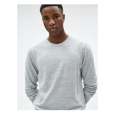 Koton Basic Knitwear Sweater Crew Neck Slim Fit Long Sleeve