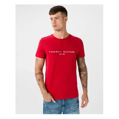 Tommy Hilfiger Men's Red T-Shirt - Men