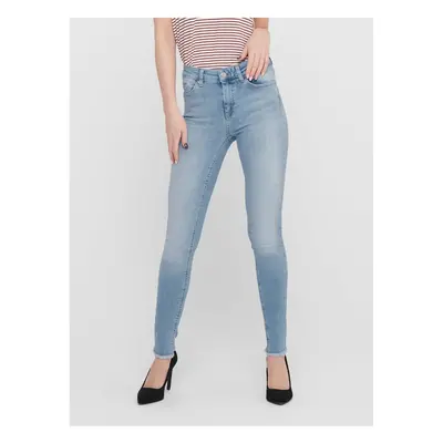 Blue skinny fit cropped jeans ONLY Blush - Women's