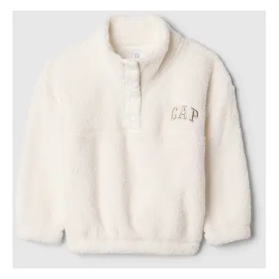 GAP Baby sherpa sweatshirt with logo - Girls