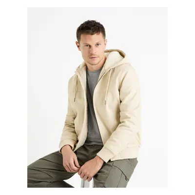 Celio Sherpa Hoodie Jacket Fuhoodie - Men