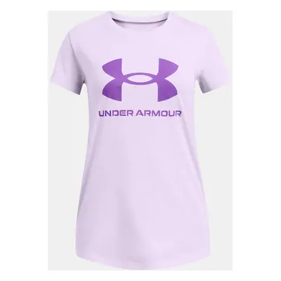 Girls' T-shirt Under Armour UA G SPORTSTYLE LOGO SS-PPL - Girls