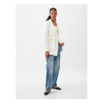 GAP Linen Blazer with Belt - Women