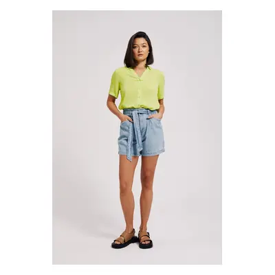 Women's denim shorts MOODO - light blue