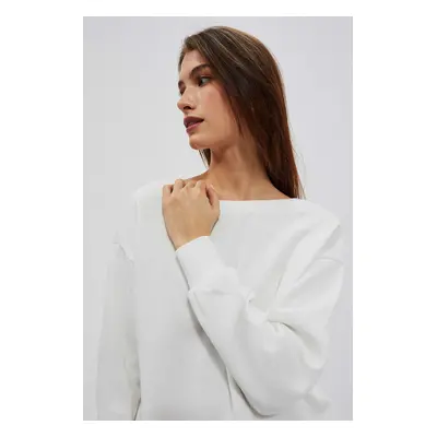 WOMEN'S SWEATSHIRT L-BL-4001 OFF WHITE