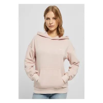 Women's small embroidery Terry Hoody pink