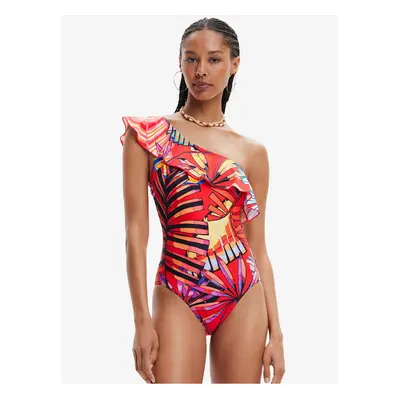 Red Desigual Medewi Patterned Swimwear for Women - Women