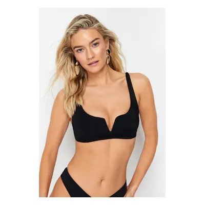 Trendyol Black Bralette Bikini Top