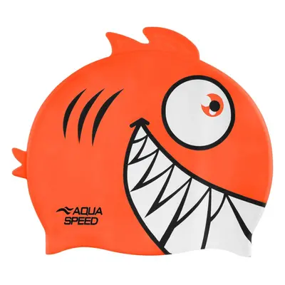 AQUA SPEED Kids's Swimming Cap ZOO Pirana