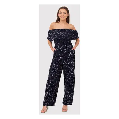 AX Paris Woman's Jumpsuit PA592 Navy Blue