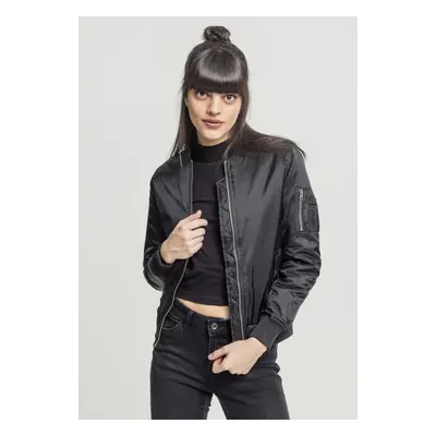 Women's Basic Bomber Jacket Black