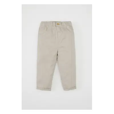 DEFACTO Baby Boy Elastic Waist Straight Leg Gabardine Trousers A8429a524wn