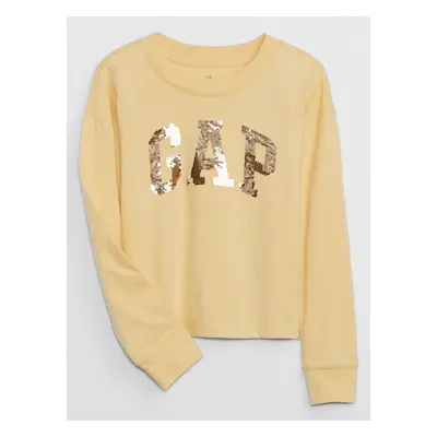 GAP Children's T-shirt with metallic logo - Girls