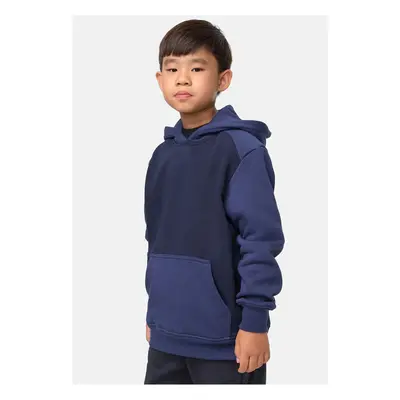 Boys' Two-Tone Fake Raglan Midnight Navy/Navy Hoodie/Dark Blue