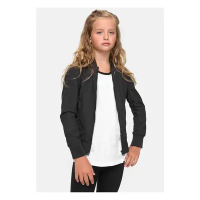 Girls' Light Bomber Jacket Black