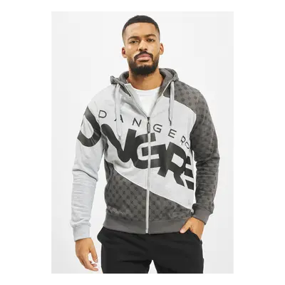 DNGRS Veli Zip Hoody Grey Melange/Black