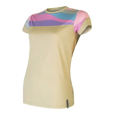 Women's T-shirt Sensor Coolmax Impress Sand/Stripes