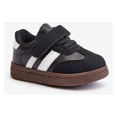 Children's Velcro sneakers - black Tromella