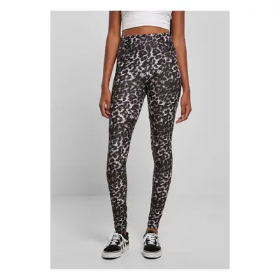 Women's soft leggings AOP blackleo