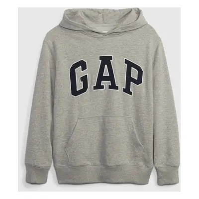 Grey boys' sweatshirt campus logo GAP