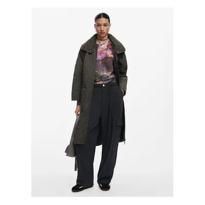 Women's reversible quilted coat Desigual Odense - Women