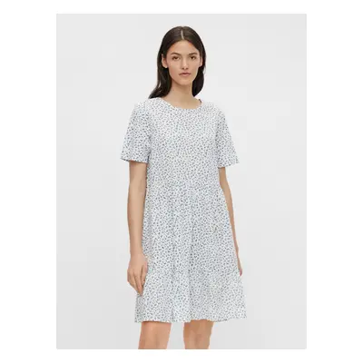 White Floral Loose Dress Pieces Trine - Women's