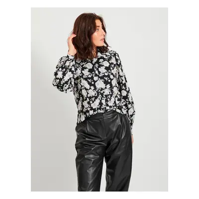 Black flowered shirt VILA Hola - Women