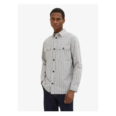 Grey Men's Striped Shirt Tom Tailor - Men