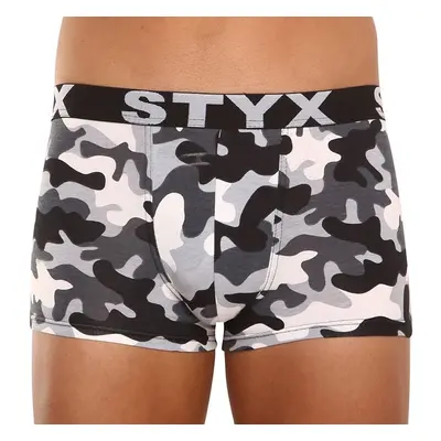 Men's boxers Styx art sports rubber oversized camouflage