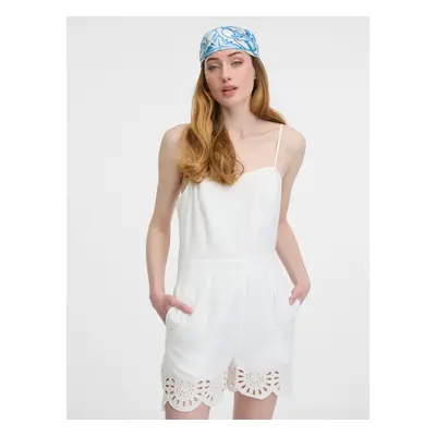 Orsay White women's short jumpsuit - Women's