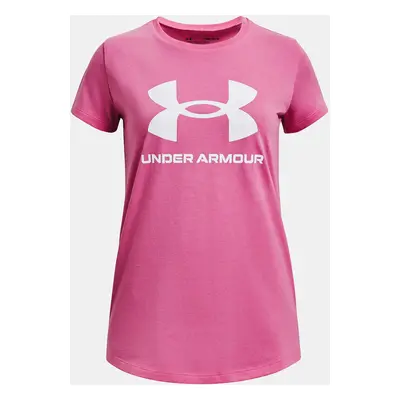 Under Armour Girls' T-shirt UA G SPORTSTYLE LOGO SS - Girls