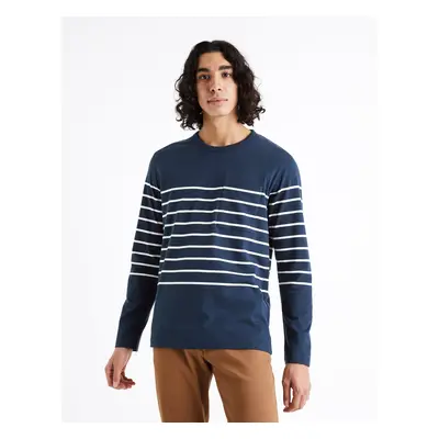 Celio Striped T-shirt Veboxmlr - Men