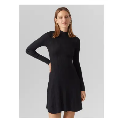 Black women's sweater dress VERO MODA Sally - Women