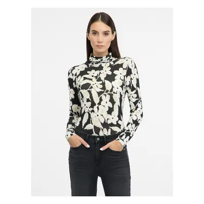 Black women's patterned turtleneck ORSAY - Women's